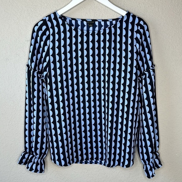 Ann Taylor Ruffle Sleeve Blouse Size Small - Picture 1 of 9